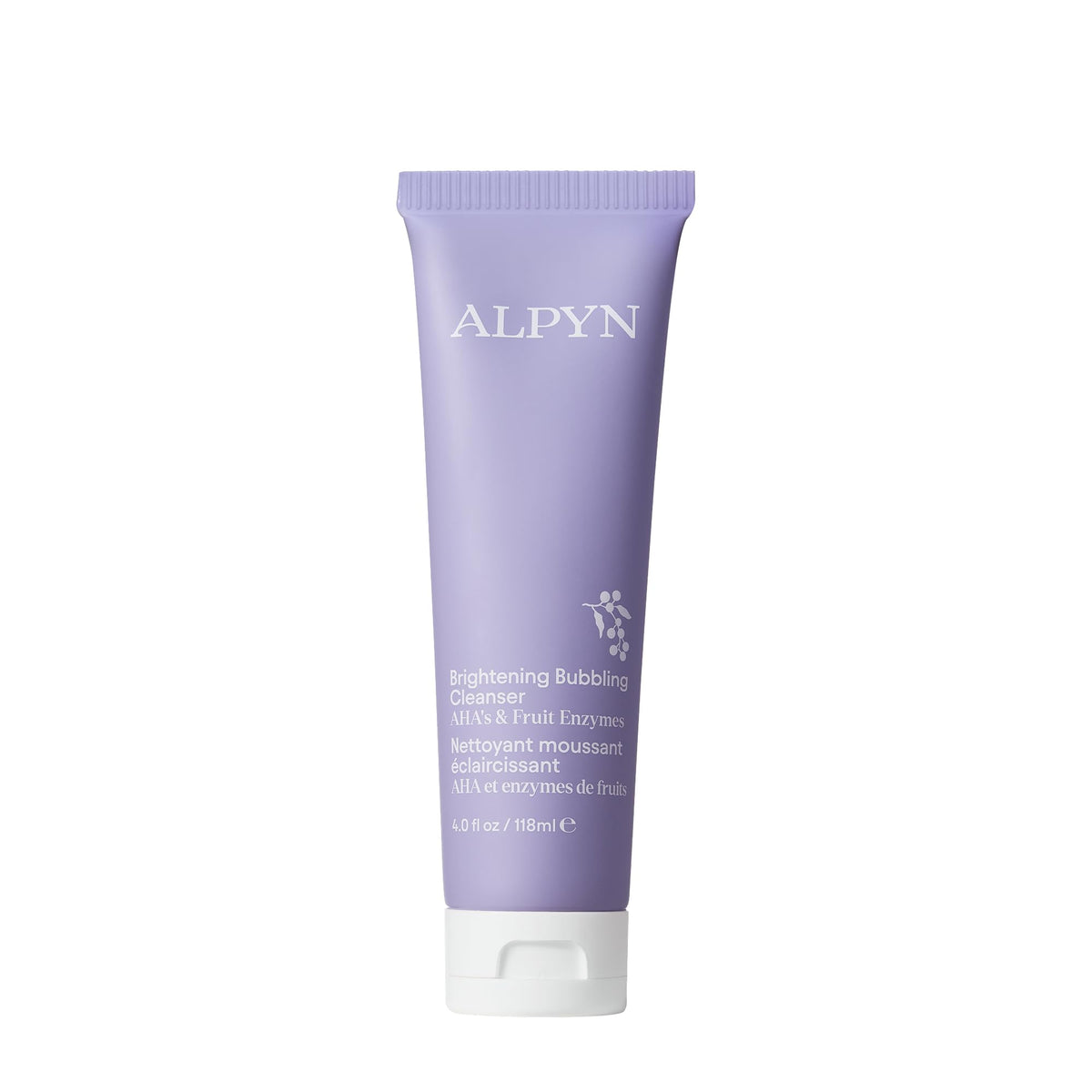 Alpyn Beauty creamy bubbling cleanser bottle with gentle foaming for makeup removal