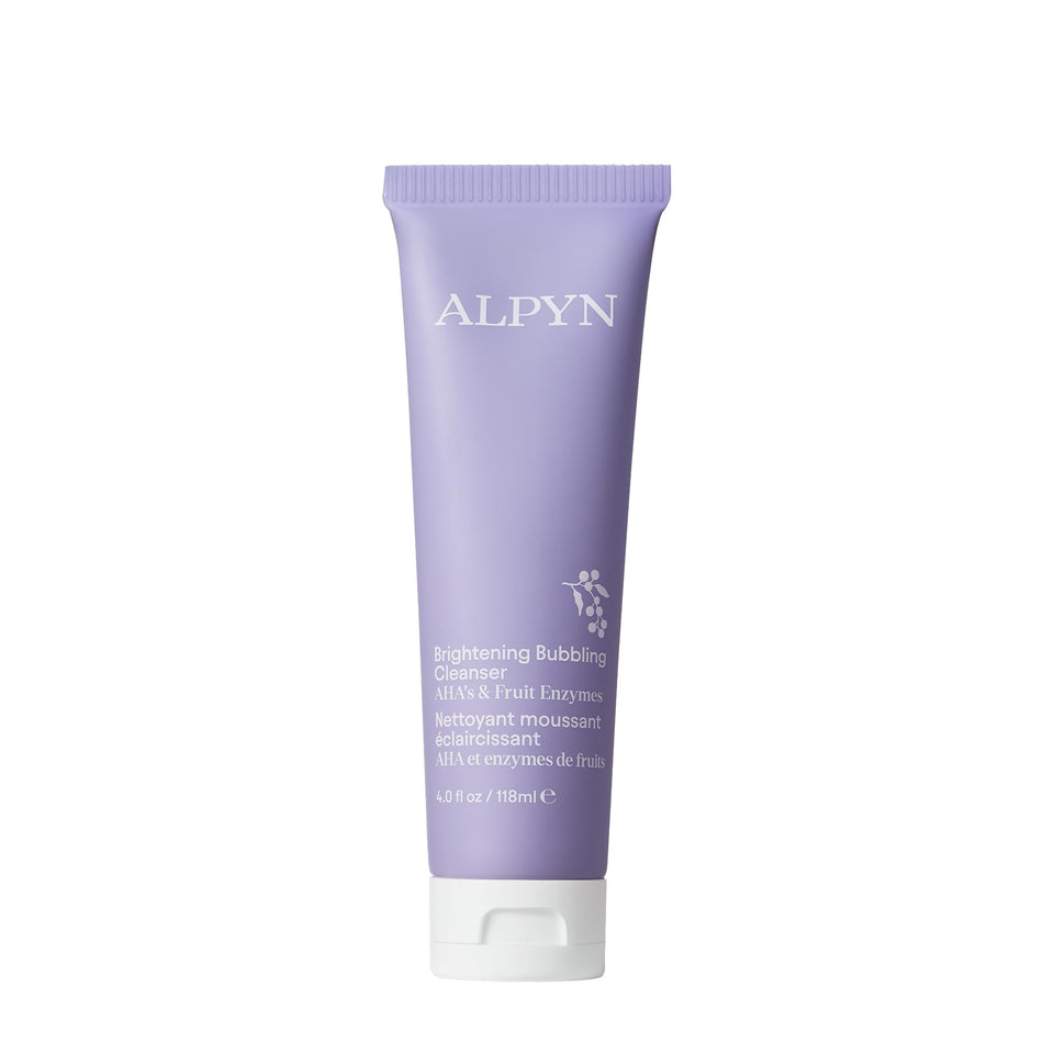 Alpyn Beauty creamy bubbling cleanser bottle with gentle foaming for makeup removal