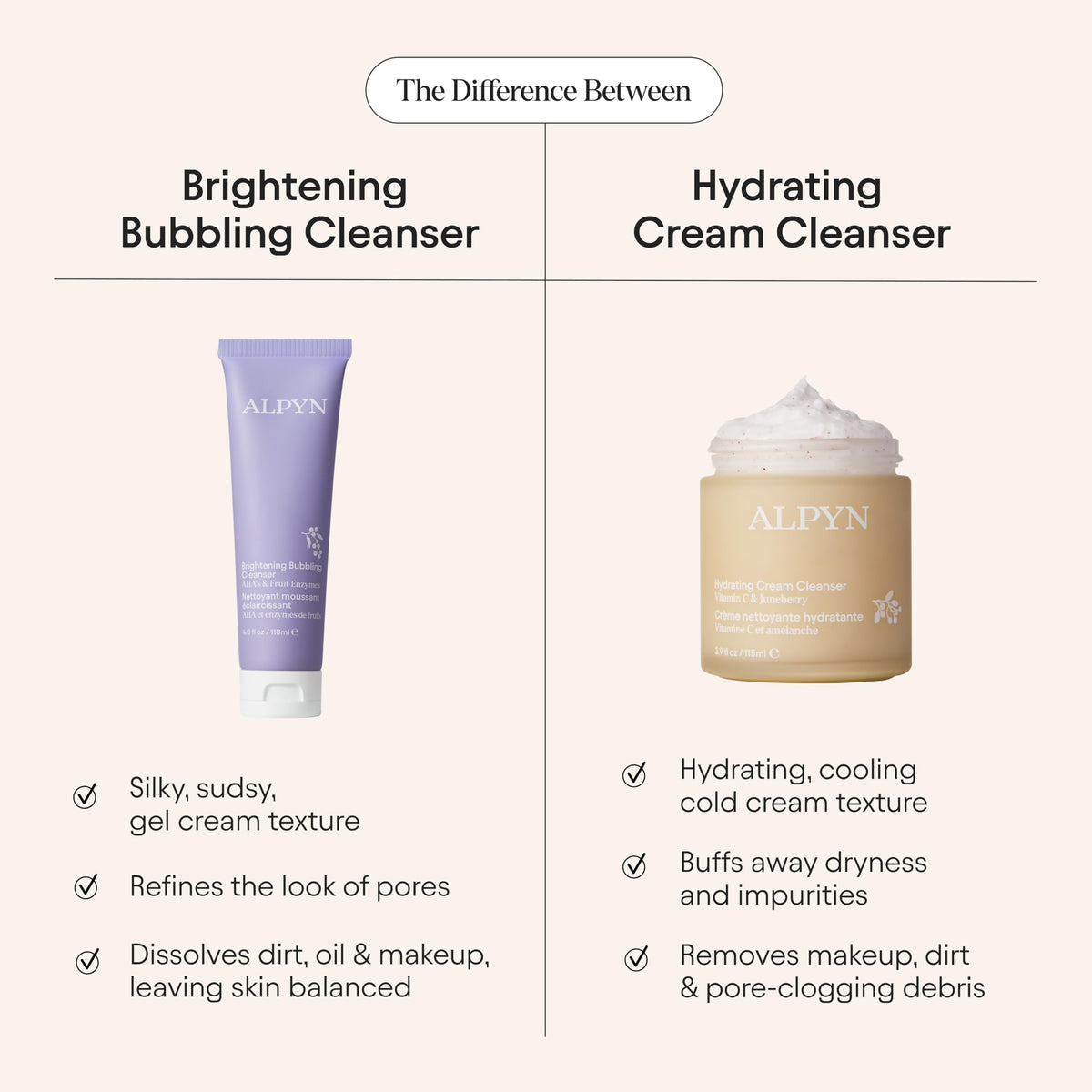 Alpyn Beauty Hydrating Cold Cream Cleanser bedside routine for refreshing morning cleanse.