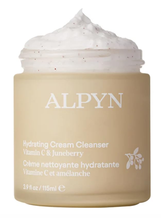 Alpyn Beauty Hydrating Cold Cream Cleanser packaging close-up highlighting sustainable design for daily use.