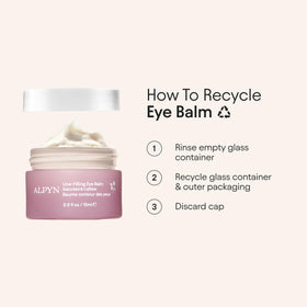 Alpyn Beauty Line-Filling Eye Balm refreshed look after use.