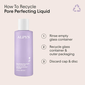 Vanity setup with Alpyn Beauty bottle for daily toning routine