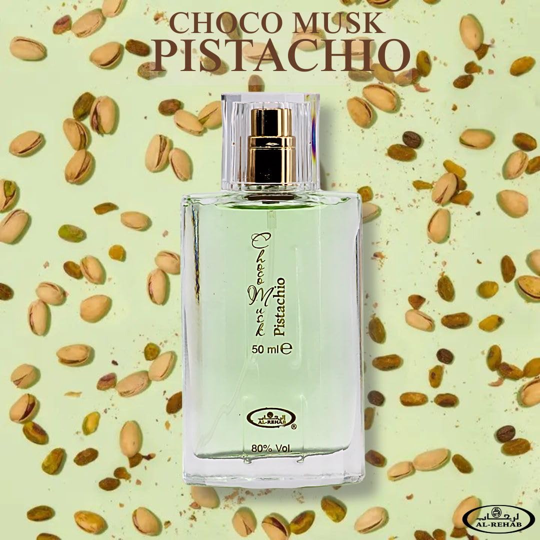 Al-Rehab Choco Musk EDP top notes capture warm spices and amber for instant allure.