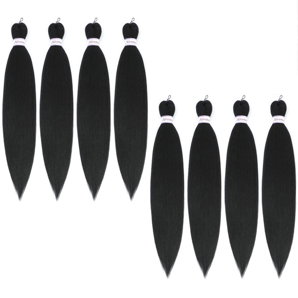 Alrence 18-inch braiding hair eight-pack set ready for protective styles.