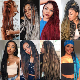 Alrance crochet and twist styles with 30 inch length for varied looks.