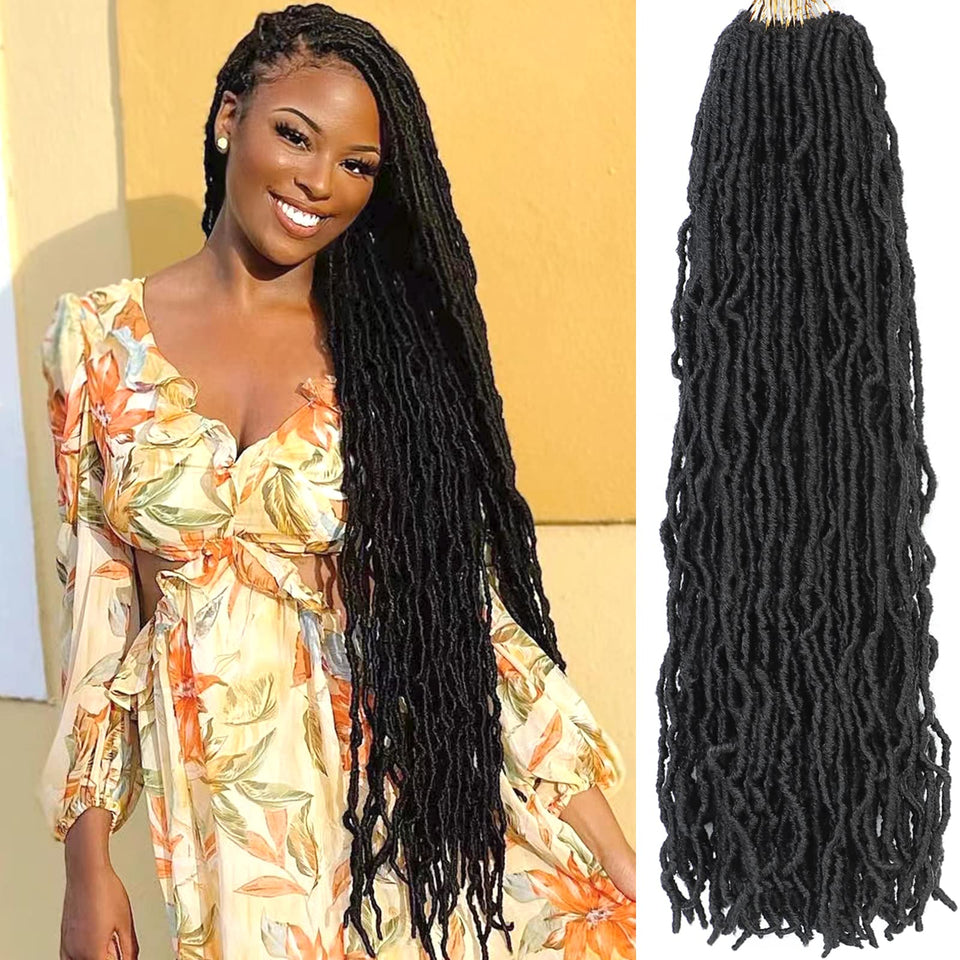 Alrence faux locs crochet hair 30-inch pack7 for a full, natural look.