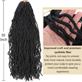 Alrence lightweight faux locs offer comfortable wear with long-lasting fullness.