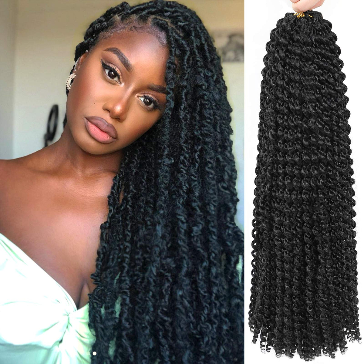 Alrence Passion Twist 18in water wave texture for natural volume