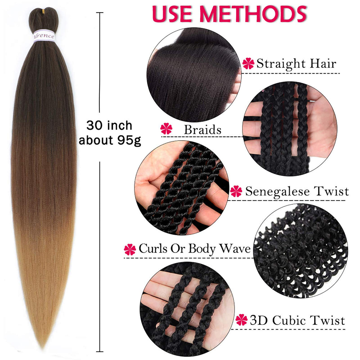 Alrence Yaki texture offers natural look and soft touch in every braid.