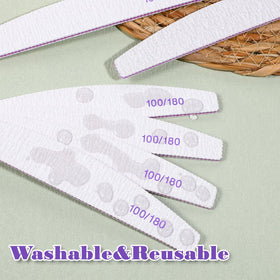 Alrhso 100/180-grit-emery-boards smooth nails and toenails