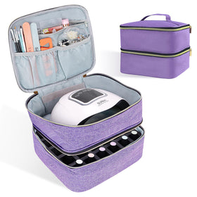 ALSLEA nail polish organizer holds 30 bottles, keeping polish neat and protected.
