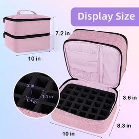 ALSLEA nail polish organizer carry handle supports portable use
