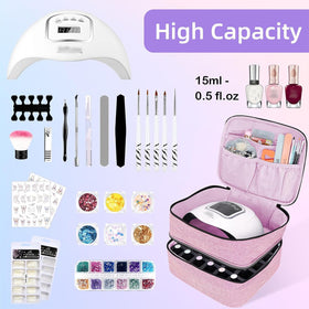 ALSLEA nail polish organizer open lid for fast access to polishes