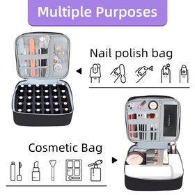 ALSLEA travel-ready organizer fits in bags for on-the-go manicures.