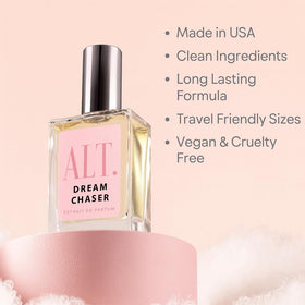 ALT. FRAGRANCES Dream Chaser packaging box presents a premium, gift-ready look.
