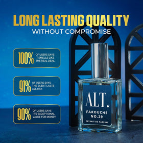 ALT. FRAGRANCES Farouche No. 29 amber-gleam bottle conveys warmth of vanilla and citrus.