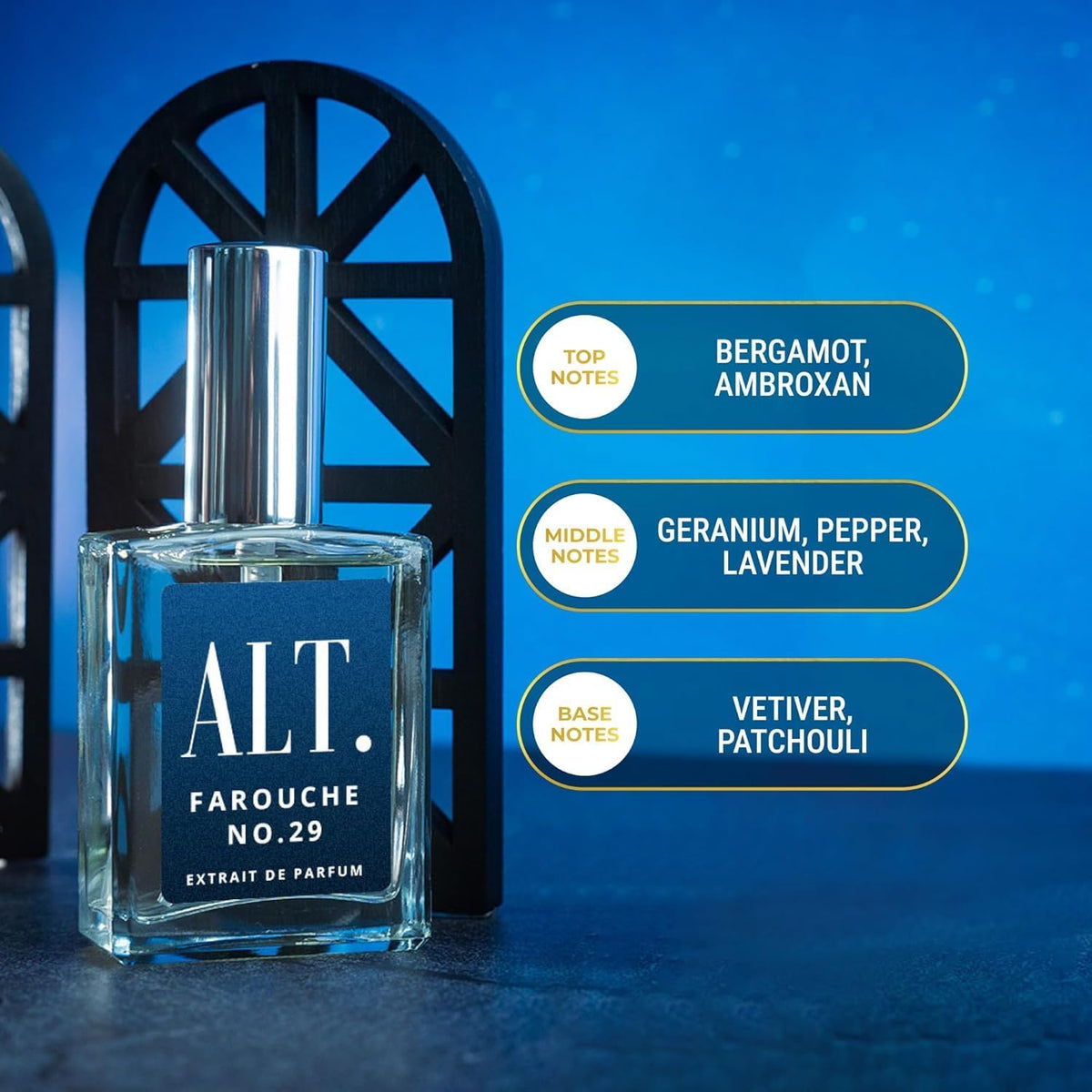 ALT. FRAGRANCES Farouche No. 29 packaging box evokes luxury and easy gifting.