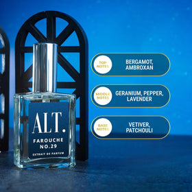 ALT. FRAGRANCES Farouche No. 29 packaging box evokes luxury and easy gifting.