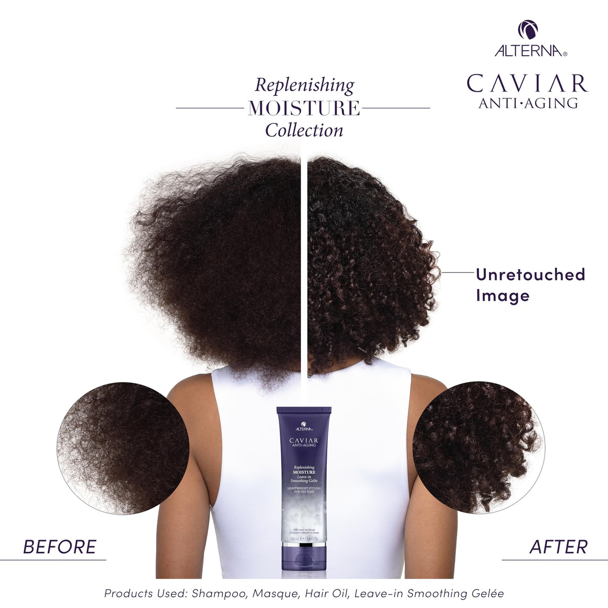 Alterna Caviar Anti-Aging Gelee packaging displays 3.4 oz size and sulfate-free formula