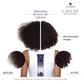 Alterna Caviar Anti-Aging Gelee packaging displays 3.4 oz size and sulfate-free formula