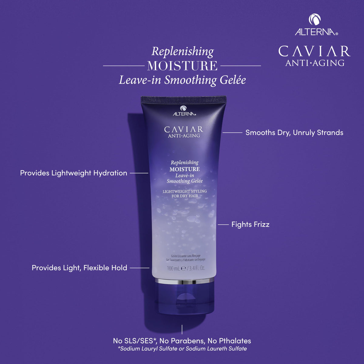 Alterna Caviar Anti-Aging Gelee applied to wet hair for smoothing and light conditioning