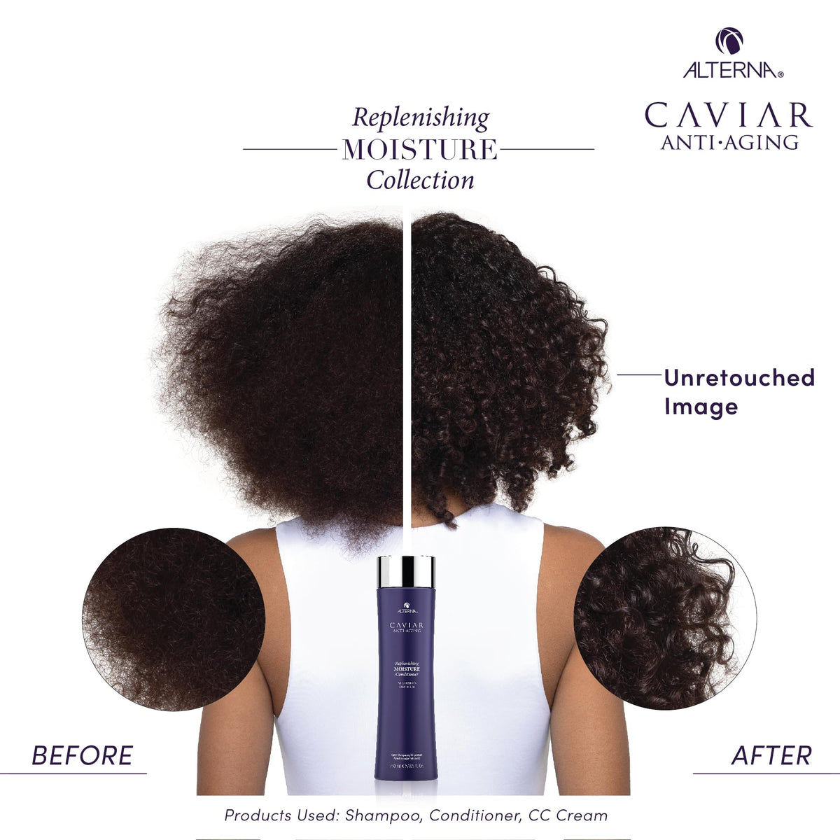 Hydration boost visual for Alterna Replenishing Moisture