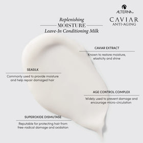 Alterna CAVIAR Anti-Aging Leave-In Milk sulfate-free formula label