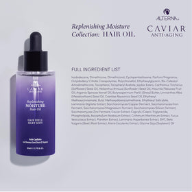Alterna CAVIAR Anti-Aging Moisture Oil packaging signals premium clean beauty