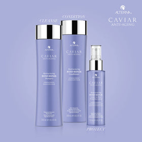 Alterna Caviar Bond Repair Conditioner texture close-up for easy detangling.