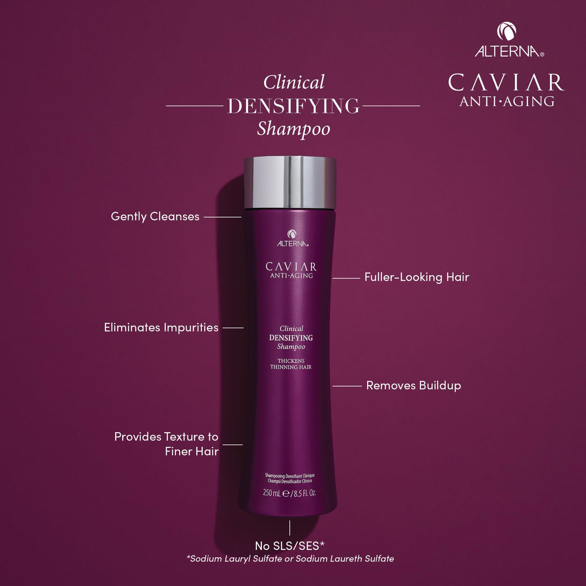 Alterna CAVIAR clinical detox shampoo close-up showing rich lather and cleanse.