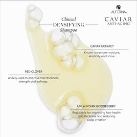 Alterna CAVIAR detox foam highlights gentle cleansing and scalp refresh.