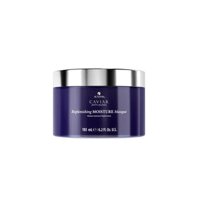 Alterna Caviar Masque bottle pour for smooth, hydrated hair and frizz control.