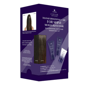 Alterna Caviar Replenishing Moisture Shampoo bottle close-up for soft, hydrated hair