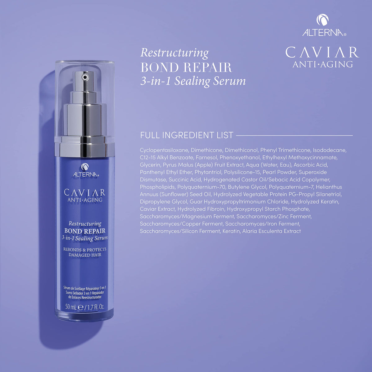 Color-treated hair looks healthier after Alterna Caviar serum