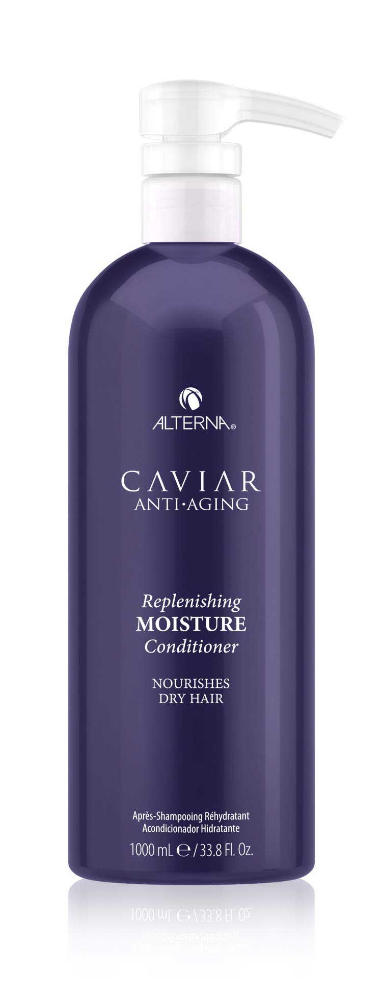 Alterna Anti-Aging Replenishing Moisture Conditioner bottle front view for hydration and shine.