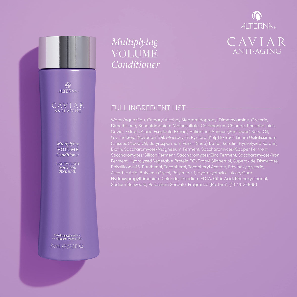 Alterna Marine Plumping Complex graphic highlighting plumping action for volume.