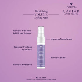 Alterna Multiplying Volume Styling Mist spray adds volume and lift