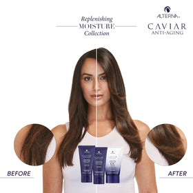 Lifestyle packaging image of Alterna Replenishing Moisture kit on display