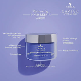 Alterna Bond Repair Masque jar closeup shows rich texture for all hair types