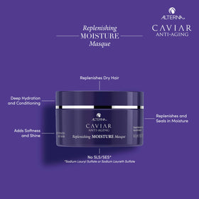 Alterna Caviar Moisture Masque jar texture closeup reveals rich conditioning.