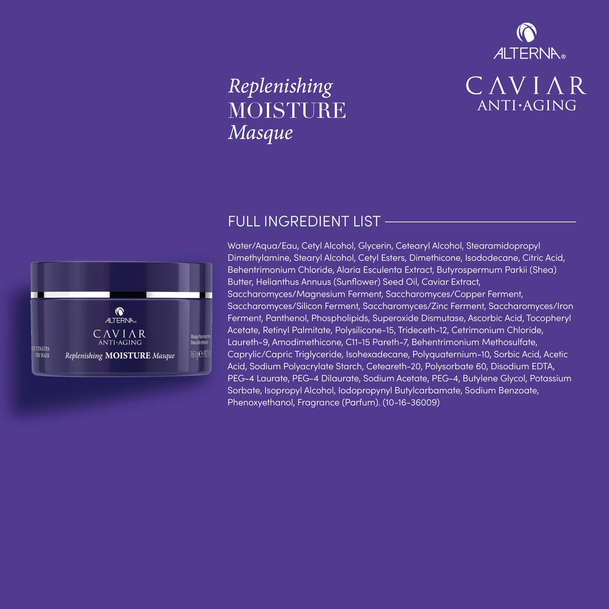 Alterna Seasilk ingredients graphic signals nourishing care.