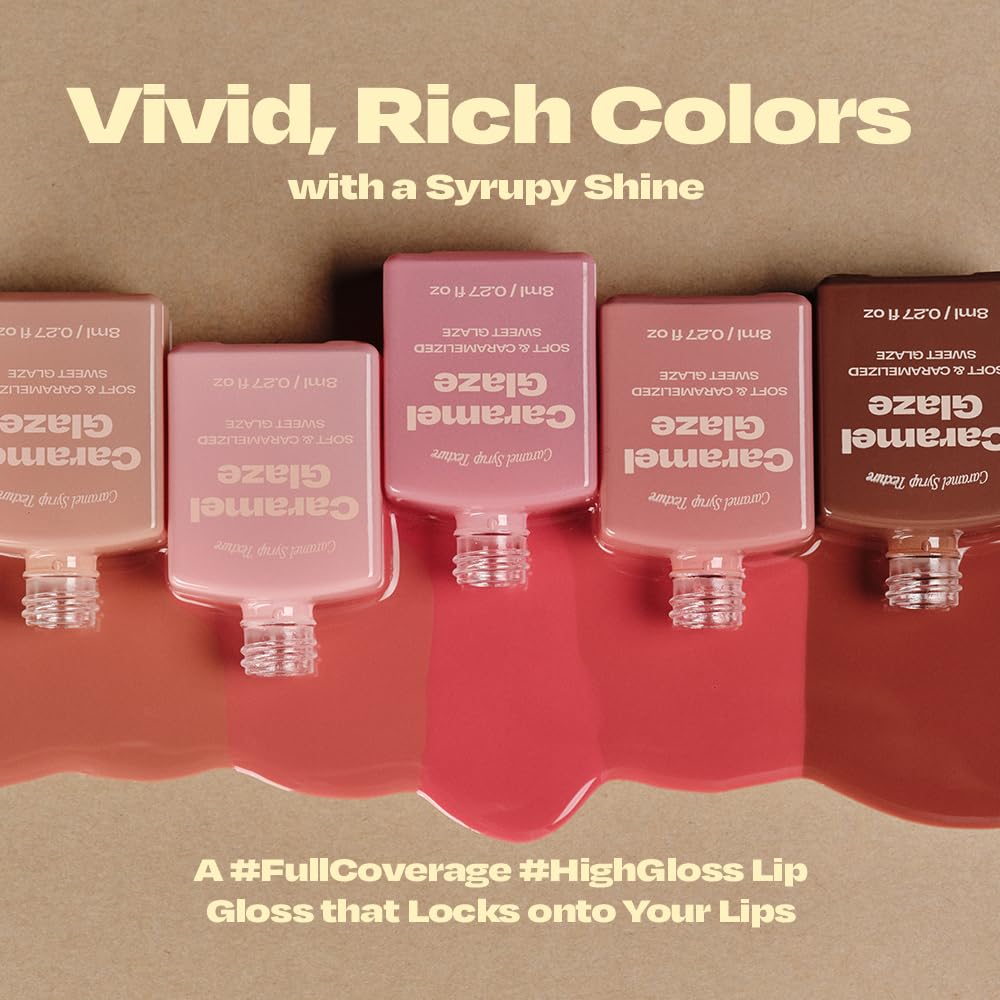Alternativestereo Lip Potion Caramel Glaze Vanilla Rose swatch for nude-rose glow.