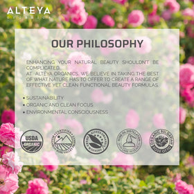 Alteya multi-use rose oil packaging highlighting versatility in skincare and perfumery