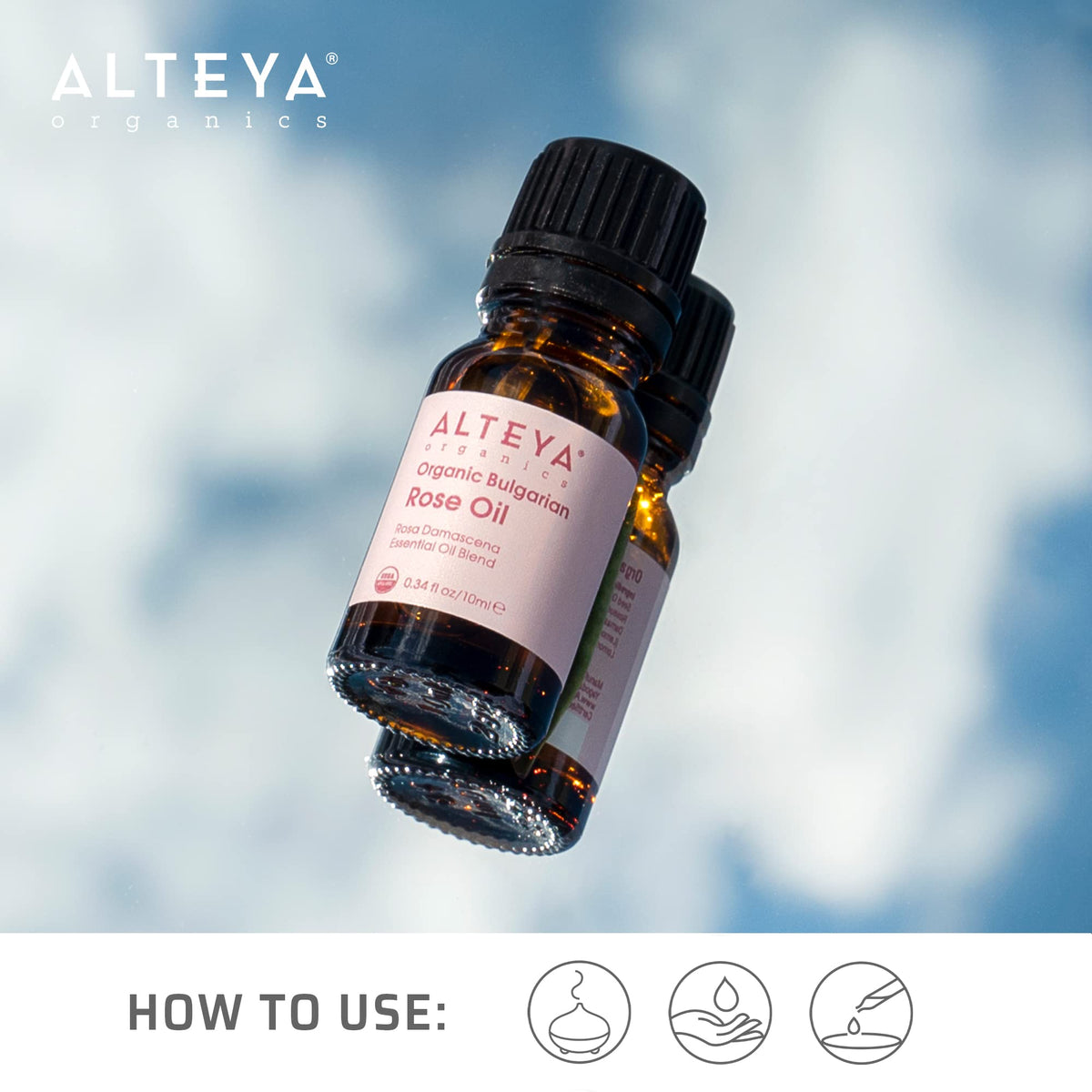 Alteya rose oil scent for natural fragrance and mood enhancement
