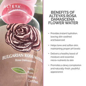 Alteya Organics Rose Water distillery in Bulgaria signals traceable purity.