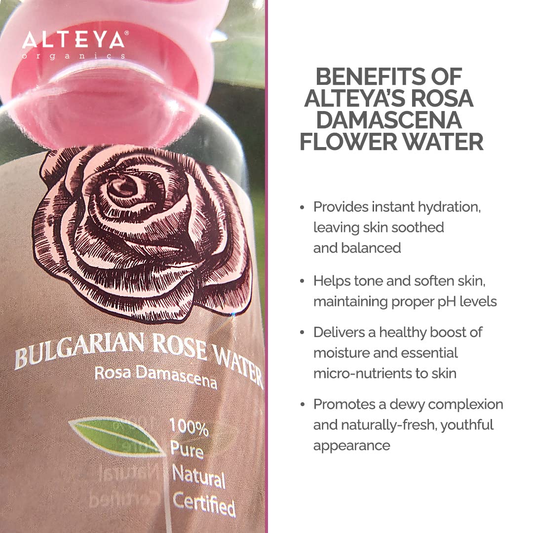 Alteya Organics source garden with spring water in traceability image.