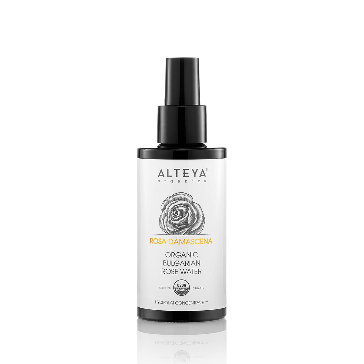 Alteya Rose Water bottle pour for refreshing facial toning