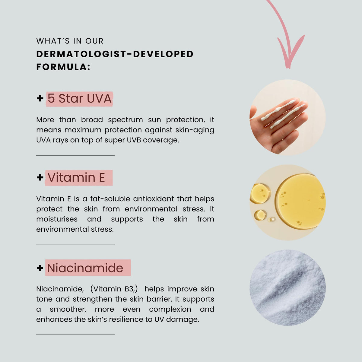 Altruist Sunscreen Fluid on hand demonstrates easy application and quick absorption.