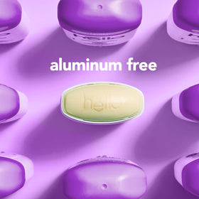 Aluminum-free formula label communicates safe underarm care.
