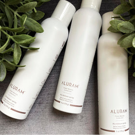 ALURAM Dry Texture Spray mist application enables easy, moveable styling.
